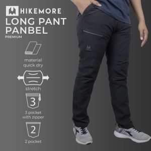 BISA COD / BAYAR DI TEMPAT !! Celana Panjang Pria Wanita Travelling Hikemore Panbel Premium Outdoor Quickdry Terbaru