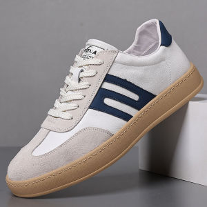 CLAIAMI European Men Shoes Trendy Breathable Cow Suede Shoes for Men Sports and Leisure Shoes Leather Shoes Men Sneaker