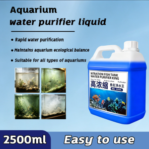 ✨Super-sized pack 2500ml✨Algae Remover For Aquarium 2500ml Removes cloudiness long-lasting inhibits algae Algae Remover