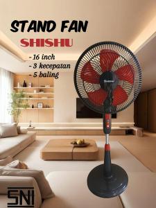 STAND FAN SHISHU SH-777 16 INCI KIPAS ANGIN BERDIRI 16 INCH KIPAS ANGIN PENYEJUK UDARA KIPAS ANGIN BERDIRI STAND FAN KIPAS BERDIRI