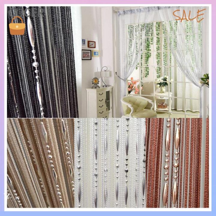 【COD&Ready Stock】1Mx2M Decorative Dew Drop Chain Bead Crystal Glass