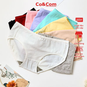 Quần lót nữ chất vải cotton kiểu dáng basic mềm mại co giãn tốt chun nhỏ chống hằn (CoandCom NO158-1)
