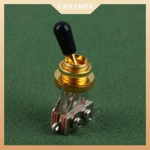 [CANAMEK] 1Pc 3 Way Short Straight Guitar Toggle Switch Pickup Selector With Brass Hat For Electric Guitars Pickups Switch Control Parts