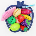 1 set of Combined Fruit and Vegetable Cutting Toy Velcro Strap only Assorted Veggies and Fruits Educational Pretend Play Toy for Kids Toys for Girls Toys for Boys laruang pangbata lutu lutuan. 