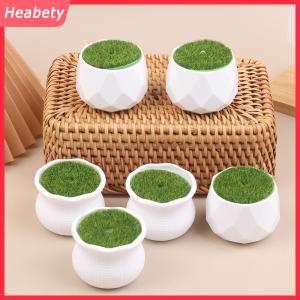Heabety  5 cái Chậu Hoa Tròn trồng với cỏ nhân tạo bình hoa trắng nhựa dày cây chậu hoa trang trí sân vườn nhà