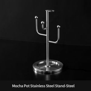 Bincoo ấm moka Giá phơi 304 stainless‑steel Bình đựng cà phê lưu trữ chủ đặc biệt cà phê Kệ xếp