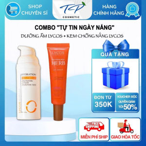 Combo LYCOS "Tự tin ngày nắng" (Kem Chống nắng Herb UB Shield Lycos – Gel Cấp Ẩm Lycos) Dưỡng ẩm chống nắng toàn diện