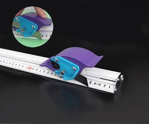 OnlyF U KT board PVC Board Manual Cutting Ruler Aluminum Alloy Anti-skid Cutting Positioning Ruler Cutting Track Tool DIY Tool 100cm 5B9Z4