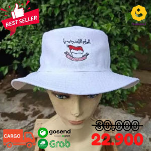 Topi Manasik Haji dan Umroh Anak Model Topi Rimba Bordir Indonesia Perlengkapan Haji Umroh Nabawi Jakarta