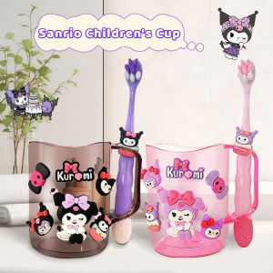 Sanrio Anime Kuromi Melody Cartoon Mouth Washing Cup Children Kindergarten Anti-fall Water Cup Baby Gifts