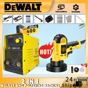 Makita【No. 1 in sales】3in1 MMA-400 IGBT Technology Digital Display Welding Machine Portable Welding Machine Inverter+Angle Grinder And Impact Drill Set