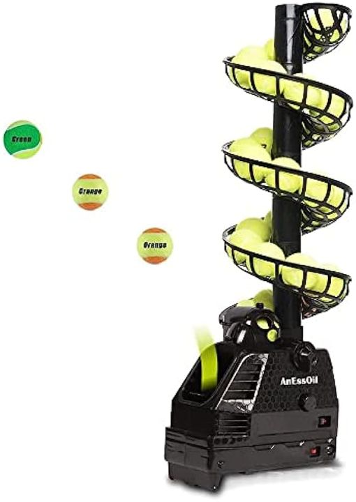 Tennis Ball Machine Tennis Ball Tosser Adjustable&Portable W ...