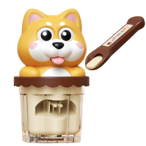 BABYBANG Food Feeding Pudding Dog Set Feeding Toy Role Play Simulation Play House Toys Creative 3D Talking Pudding Dog Toy Childrens Toy