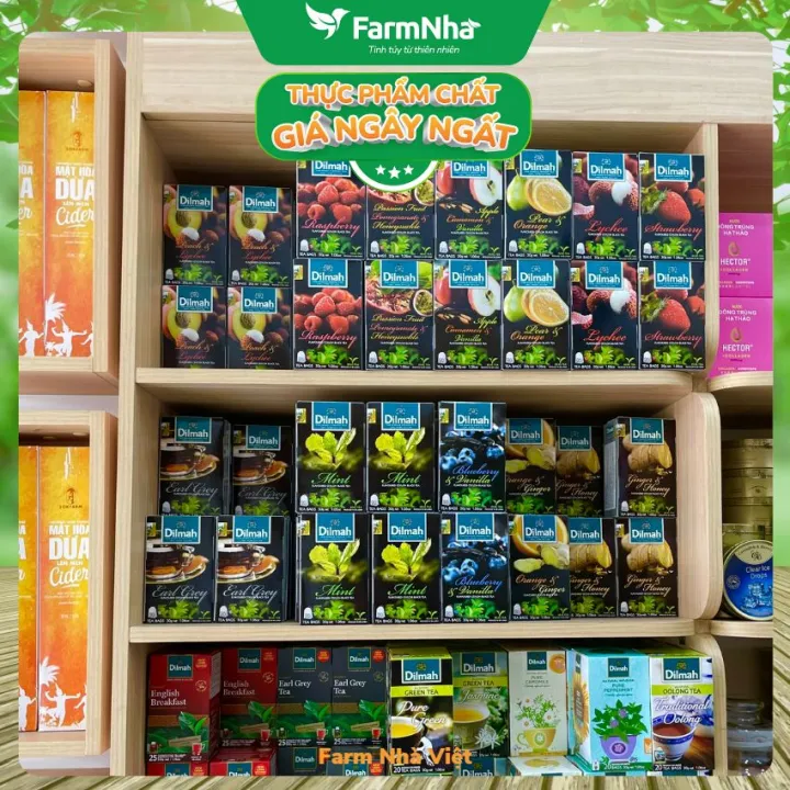 Trà Dilmah Premium Ceylon Tea Túi Lọc, Nhiều Hương Vị Tuyệt Vời - Trà đen tinh hoa từ Sri Lanka