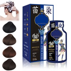 Herbal Bubble Hair Dye Natural Foam Hair Color Ammonia Free Easy Application Gentle Scalp Care