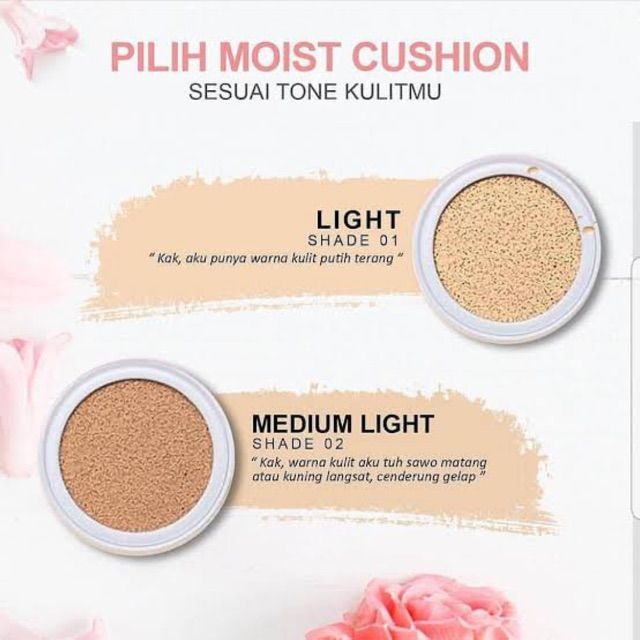 Ultra Moist Cushion MS GLOW LIght and Medium 15 gr Menyamarkan Noda atau Bintik Hitam