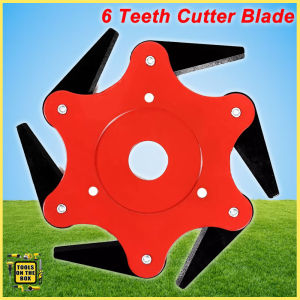 6 Teeth Cutter Blade Grass Cutter Grass Trimmer Cutter Trimming Cutting Tool Lawn Mower Metal Blades
