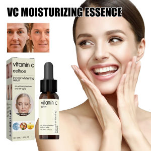 EELHOE Natural Vitamin Serum Original Face Dark Spot Whitening Brighten Moisturizing VC Essence For Stretch Mark Facial Serum Vitamin C Liquid Serum Anti-Aging Whitening VC Serum Oil Hyaluronic Acid Face Serum Anti-Wrinkle Skin Care Serum