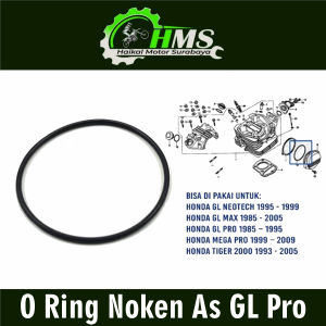 O Ring Noken As GL Pro (Harga 1 PC) - Karet Seal Sil Tutup Keteng Honda GL Max Megapro Tiger