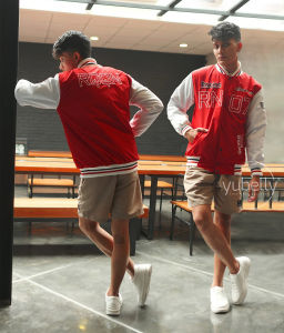 Jaket Baseball Varsity Pria Racing RN07 Genious