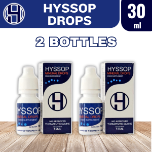 HYSSOP MINERAL DROPS | 15ml | Eye Nose Ear and Throat Care