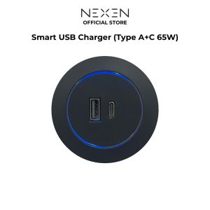 Nexen 65W Smart USB Charger (Type A+C) Adaptor | Adapter - Black