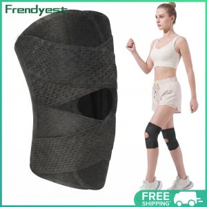 COD [Free Shipping] Adjustable Breathable Air Mesh Knee Support with Side Stabilizers Ergonomic Design for Sports and Arthritis Relief