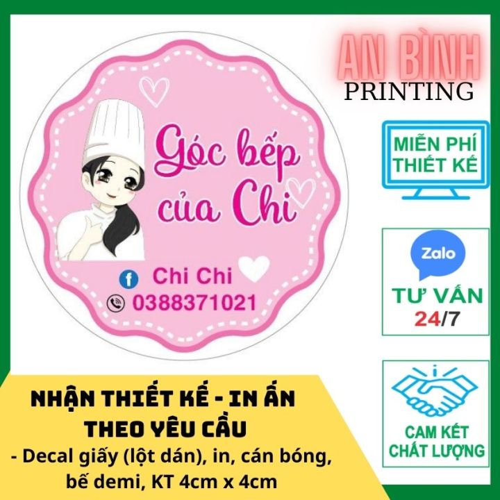 COMBO 200 TEM NHÃN, STICKER, LOGO...IN, THIẾT KẾ, CẮT, BẾ THEO YÊU CẦU ...