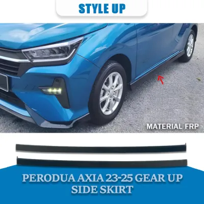 PERODUA AXIA 2023-2025 GEAR UP SIDE SKIRT 2023 2024 2025 MATERIAL PUR WITHOUT PAINT