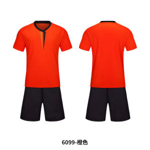 Special offer football uniform set for boys primary and secondary school students training and competition team uniforms printed numbers breathable quick-drying football jerseys wholesale