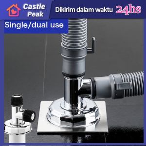 Floor Drain Mesin Cuci Konektor Tee Pengurasan Lantai Tee Berbentuk Y Dengan Sambungan & Tutup Anti Bau Multi
