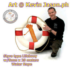 Styro Lifebuoy marine floating rope rescue and emergency purpose river lakes and flooding