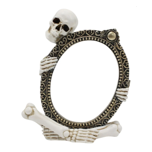 Gothic Skeleton Frame Resin Ornament Skull Picture Frame Decoration For Holiday Parties Indoor and Outdoor Decorations