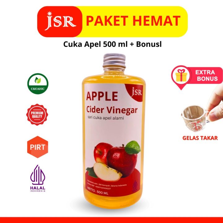 Cuka Apel Apple Cider Vinegar Cuka Sari Apel Murni 100 ml 250 ml 500 ml