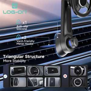 LOG ON MAGSAFE CAR HOLDER (AIR VENT) LO-CRH65 BISA DIGUNAKAN UNTUK SEMUA TYPE SMARTPHONE
