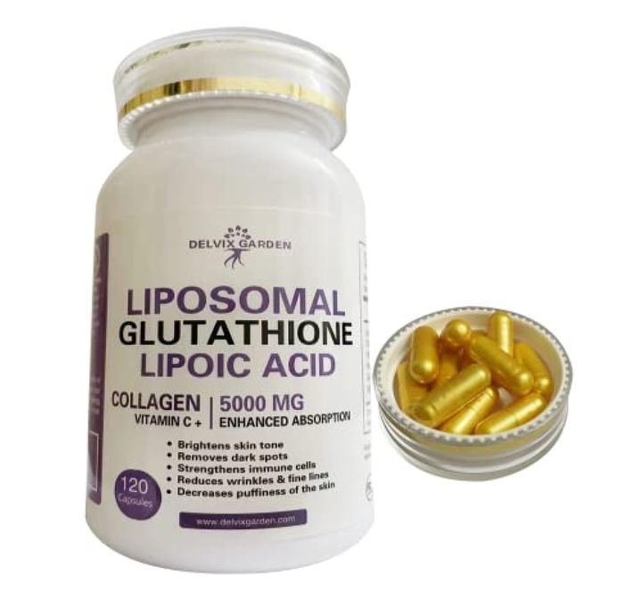[PREORDER] 120 Liposomal Glutathione Vitamin C and Collagen Supplement Capsules; 4in1