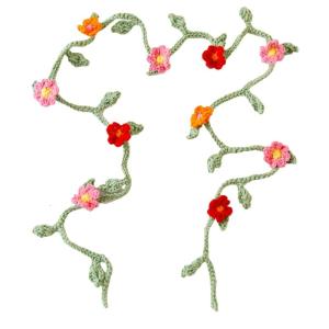 Beautiful Flower Decoration Belt Handmade Woven Waistband Artistic Youth Belt Everyday Wear Accessory