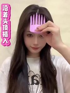 Set 3 lược cài phồng chân tóc mái 3 răng kẹp tạo kiểu tóc mái tự nhiên nhỏ gọn tiện lợi