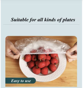 [SG SELLER]100Pcs Disposable Food Cover Plastic Wrap Elastic Food Lids For Fruit Bowls Cups Caps Storage Kitchen Fresh Keeping Saver Bag