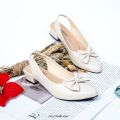 Sandal Heels Wanita Pita Tali Belakang Hak 3CM Sandal Formal Semi Formal Wanita. 