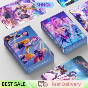 SHNGki 30Pcs Film K-pop Demon Hunters Flash Cards Cartoon Girls Group Merchandise HD LOMO Postcard For Fans Collection Photos Gift