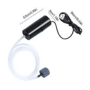 【DIY Myself】เครื่องปั๊มออกซิเจน USB ขนาดเล็ก แบบพกพา ประหยัดพลังงาน สําหรับตู้ปลา ปั้มอากาศ ปั้มอ๊อกซิเจน