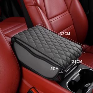 Car Armrest Cover Cushion 100% Soft Memory Foam Inner Pillow Universal Car Arm Rest Padded Cover Auto Center Console Pad Car Interior Accessory