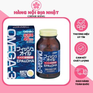 Viên Dầu Cá Omega 3 Orihiro Nhật Bản 180 viên