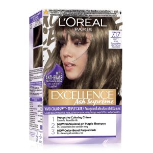 LOreal Loreal Paris Excellence Creme Hair Dye - 7.17 Matt Ash