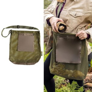Foraging PouchMushroom Foraging Bag Collapsible Mesh Dump Pouch for Camping Hiking Hunting