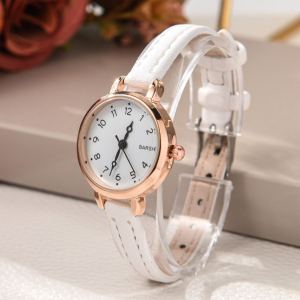 Mooney Jam Tangan Wanita Korea Barsh 06 Tali Bahan Kulit Elegant Analog Quartz Fashion