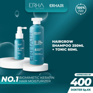 ERHAIR ERHA Hairgrow Shampoo 250ml + Hair Tonic - Penumbuh Rambut Rontok Ekstrak Panax Ginseng