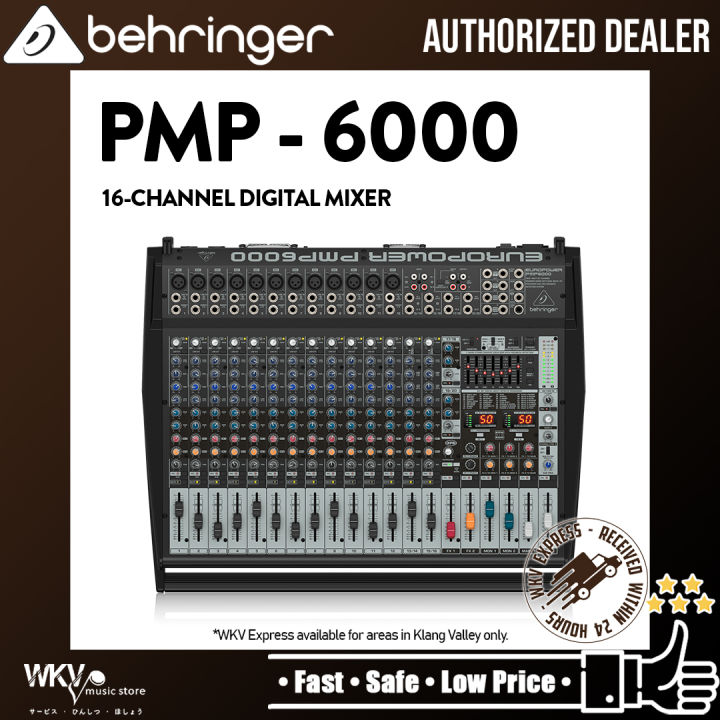 Behringer Europower PMP6000 16channel 1600Watt Powered Mixer (PMP