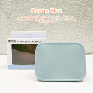 GOL Baby Premium Stainless  Kotak Tempat Makan untuk Anak dan Dewasa Anti Tumpah Korean Lunch Box Container Kotak Wadah Bekal Makan Makanan Anak Sekat Flexibox 700 ML